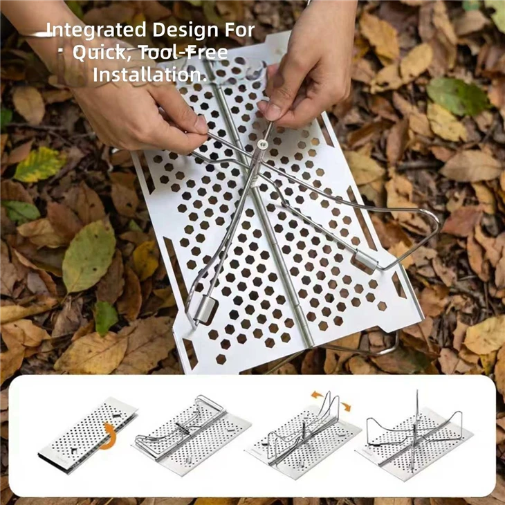 Glamping Style Foldable Lightweight Portable Aluminum Alloy Outdoor Table For Hiking Camping & Motorcycle Touring high quality
