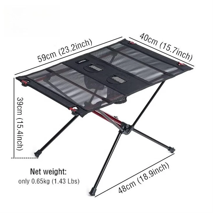 Outdoor Picnic Lightweight Folding Mesh Camping Table With Cup Holder best