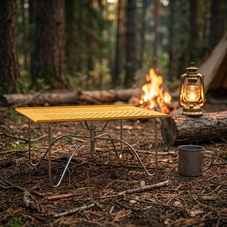 Ultra-lightweight Aluminum Alloy Folding Mini Glamping-style Outdoor Table Portable For Picnics Barbecues & Beach best