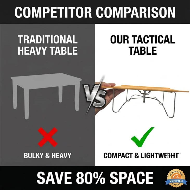 Ultra-lightweight Aluminum Alloy Folding Mini Glamping-style Outdoor Table Portable For Picnics Barbecues & Beach factory